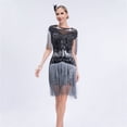 thumbnail image 5 of Awdenio Women's Dresses Clearance Sale, 1920 Vintage sequin dress, studded tassel dress, high-end banquet round neck small dress, round neck dress, 5 of 5