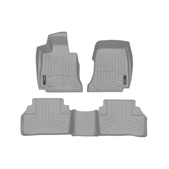WeatherTech Custom Fit FloorLiners compatible with 461535-1-2 - 1st & 2nd Row Grey