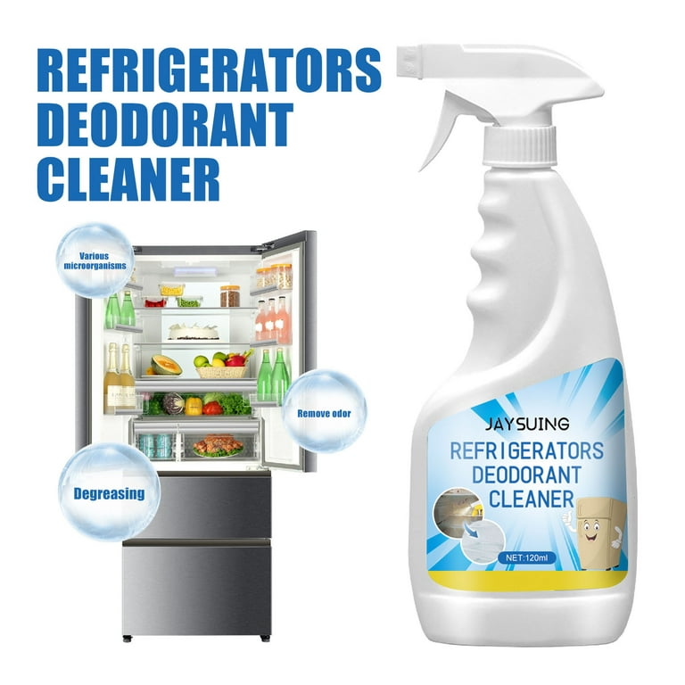 Buy Shinelay Eco-Friendly Refrigerator & Veggie Cleaner & Deodorizer with  Scratch Proof Microfiber Cloth, Cleaning Liquid Spray For Fridge/Freeze/ Freezer Inside, Tough Stains, Smudges & Grease Remover