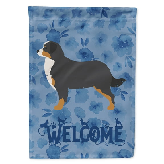 Bernese Mountain Dog Welcome Garden Flag
