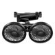 thumbnail image 2 of Ventilador doble para asiento trasero de coche, ventiladores de refrigeración para automóvil, ventilador USB para coche con 3 velocidades ajustables y Negro, 2 of 8