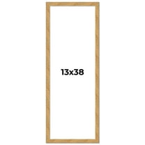 13x38 Frame Beige Real Wood Picture Frame Width 1.25 inches | Interior Frame Depth 0.5 inches |