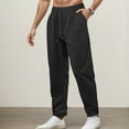 thumbnail image 2 of Pants for Men – Tactical Streetwear Joggers Men's Casual Pants For Sports Daily Wear And Settings Lightweight Wide Leg Design Versatile Summer And Autumn Style, 2 of 8