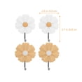 thumbnail image 2 of SKISUNO 4pcs Chic Home Decor Plastic Hooks With Adhesive For Bedroom Indoor Use, 2 of 7