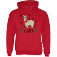 thumbnail image 1 of Christmas Fa La Llama Mens Hoodie, 1 of 1