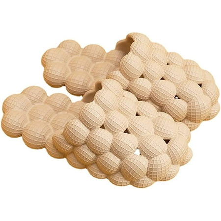 

Massage Bubble Cotton Slippers for Women Men Fun Lychee Anti-Slip Cotton Slippers Gym Slippers Bedroom Slippers Soft Pillow Decompression Cotton Slippers Home Outdoor Couple Cotton Slippers