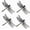 Black, variant on Wrongduck 4 Pcs 3D Artificial Dragonfly Decor, Outdoor Hanging Ornament PVC Dragonfly Set with Clip and String for Garden Patio Yard Decorative Accessories