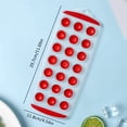 thumbnail image 3 of Cosmug 21-Cavity Round Ice Cube Tray with Lidless Design, Easy Release Silicone Bottom Mini Sphere Ice Maker Mold, Slim Fit for Freezer, Space-Saving, Food-Safe(11.7" x 4.6" x 0.9"), 3 of 5