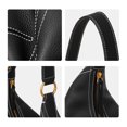 thumbnail image 5 of Genuine Cowhide Women Hobo Bag, Black Leather Shoulder Bag, Adjustable Strap Crossbody Purse, 5 of 8