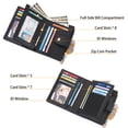 thumbnail image 6 of Sendefn Trifold Wallets for Men Genuine Leather Credit Card Holder with RFID Blocking, 6 of 7