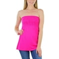 thumbnail image 4 of ToBeInStyle Women's Removable Straps Tube Bandeau Tops - Fuchsia, 4 of 9