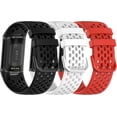 thumbnail image 2 of Sport Straps For Fitbit Charge 5 - Adjustable Silicone Replacement Watch Bands, 2 of 5