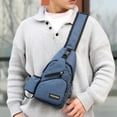 thumbnail image 4 of Bolsa de Pecho Ligera para Hombres Sunnimix Azul 33x16x8cm, 4 of 8