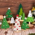 thumbnail image 4 of Decoraciones de Mesa Navideñas SUNBEAUTY 7PCS Árboles Mini en Fieltro, 4 of 9