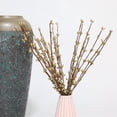 thumbnail image 3 of 6pcs Christmas Branches Artificial Flowers Picks Gold Color Beautiful Home Decor, 3 of 9