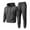 Dark Gray, variant on WQNVRNR Men's Sweatsuit Set- Drawstring Hooded Sweatshirt & Jogger Pants Cozy Casual Two-Piece Pocket Warm Lounge Wear Black Size L