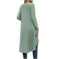 thumbnail image 5 of Usmixi 2023 Trench Coat for Women Winter Sweater Cardigan for Women Casual Solid Open Front Button Loose Knit Sweater Coat Fall Lightweight Loose Long Sleeve Pocket Long Outwear Weekly Deals, 5 of 5
