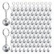 thumbnail image 1 of 96 Piezas Mini Bola de Discoteca Llaveros Bola de Discoteca Favores Espejo 70s 80s 90s Disco A Granel Plata Disco Accesorios, 1 of 6
