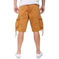 thumbnail image 4 of Mens Casual Slim Fit Cotton Solid Multi-Pocket Cargo Twill Shorts Mud 34, 4 of 6