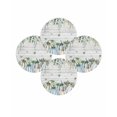 thumbnail image 7 of 15 Inch Round Placemats Set of 4, Green Blue Pumpkins Fall Non Slip Heat Insulation PP Table Mats, Thanksgiving Eucalyptus Leaves Vintage Washable Place Mats for Kitchen Dining Party Table Decor, 7 of 7