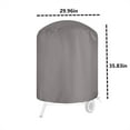 thumbnail image 3 of Heavy Duty 28/35 Inch Round Charcoal Kettle Grill Cover - Waterproof Bbq Grill Cover with Drawstring for Weber & Similar Grills - Fits 29.92X29.92X35.83In (L) & 24.02X24.02X28.35In (S) - Black/Gray, 3 of 7