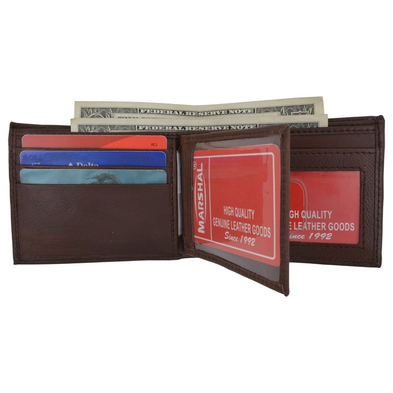 Fashion Mens Long Clutch Leather Wallet Bifold Pocket Card Holder Billfold  Purse