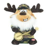 Holiday Time 11" Animated Reindeer with Banjo Plush Toy