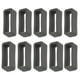 thumbnail image 1 of 10 piezas de soporte de hebilla de bucle de silicona de goma de repuesto para correas de reloj de 20mm Gris Zulema Correa de reloj de goma, 1 of 8