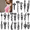 2A, variant on 12 Realistic Temporary Tattoos, Waterproof Long Lasting Body Stickers Dagger Axe Knife Adult Men Women Tattoo Stickers Arm Forearm Thigh