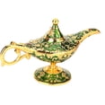thumbnail image 1 of Retro Metal cuento de hadas Aladdin Magic Genie hogar tetera lámpara de aceite Decoración, 1 of 9
