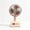 Pink, variant on Retro Desk Fan 100 Speeds Portable USB Rechargeable with Digital Display 90° Tilt Type-C 1200mAh Low Noise for Office Home Study