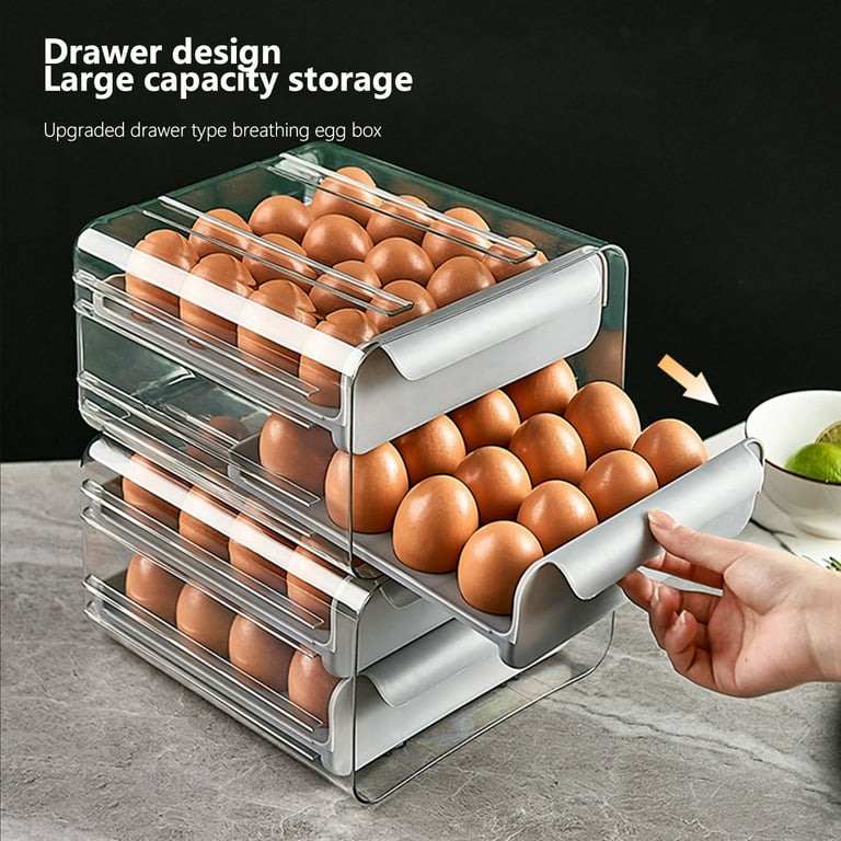  SOLUSTRE 2pcs Egg Storage Box Plastic Asian Home