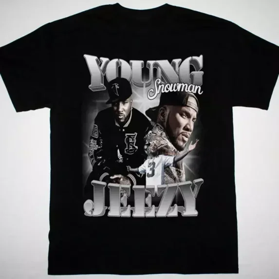 Young Jeezy rapper collage black T-shirt All sizes