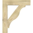 thumbnail image 3 of Ekena Millwork 6"W x 34"D x 40"H Funston Block Rough Sawn Bracket, Douglas Fir, 3 of 4