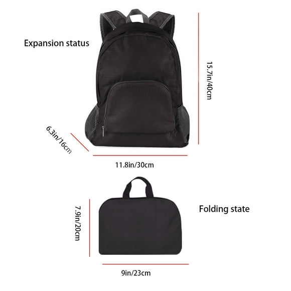 Portable Outdoor Travel Backpack Anti Theft Waterproof Pack Hiking Daypack Folding School Bag