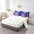 thumbnail image 3 of Unicorn Comforter Set Purple Galaxy Starry Twin 7-Piece Bedding Set Teens Botancial Mushroom Decor Bed In A Bag Butterfly Kawaii Animals Fitted Sheet, 3 of 5