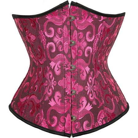 

QWZNDZGR Women s 9427 Lace Up Boned Underbust Waist Trainer Corset