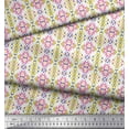 thumbnail image 2 of Soimoi Crepe Silk Fabric Aztec Geometric Decor Fabric Printed Yard 42 Inch Wide, 2 of 3