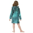 thumbnail image 7 of FORMRS Niños Bathrobe Unisex Hooded Robe Soft Plush Pajamas Sleepwear, Size 10-12T, Magical Forest, 7 of 7