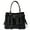 Black, variant on Like Dreams Women's Vegan Leather Adjsutable Detachable Strap Jenna Bow Satchel, Taupe