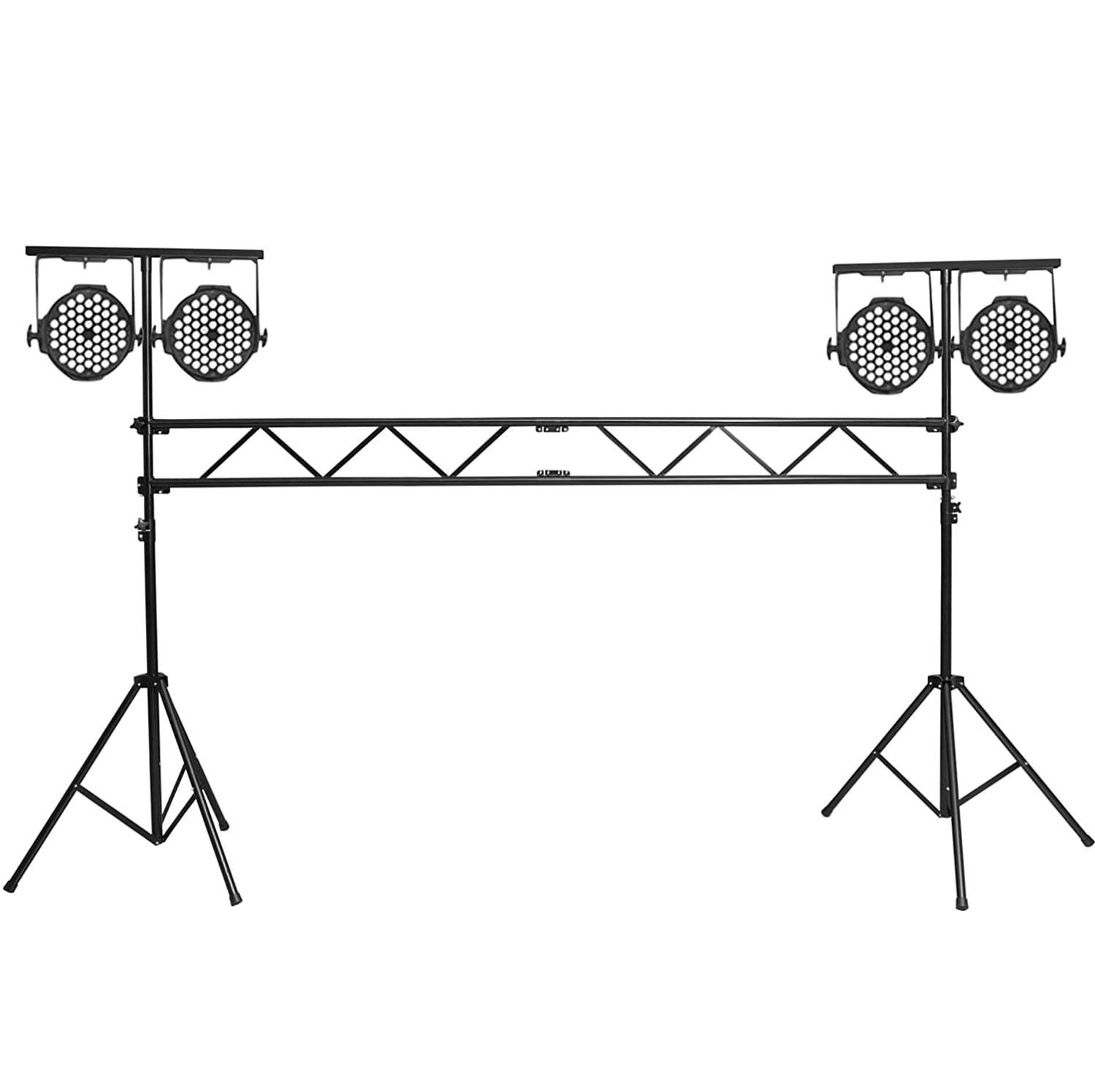 Aiqidi 9.84Ft Portable DJ Light Stand Black Freestanding Iron TBar