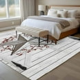 thumbnail image 4 of Large Area Rugs for Living Room Bedroom, Texas Star Retro 8'x10' Rug Washable Carpet Runner Indoor Outdoor, Vintage White Wooden Berry Non Slip Floor Mats Rug for Kitchen, Patio, 4 of 8
