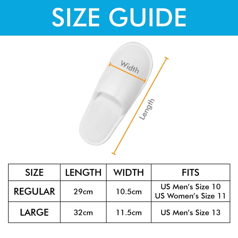 【美品】 SLIPPER サイズ9 3 Pairs Disposable Non-Slip Spa Slippers, Closed Toe, Fits Up to