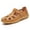 A Brown, variant on Wovix Women's Sandals Simple Closed Toe Beach Shoes Dressy And Casual Sandals Casual Daily Wear Beige 35