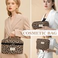 thumbnail image 4 of Soda Candy Makeup Bag Large Quilted Cosmetic Bag Floral Make up Bag for Women Cute Cotton Makeup Bag Set Travel Toiletry Organizer Bag, Oil Paint Flower, 4 of 7