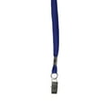 thumbnail image 2 of SICURIX Flat Lanyard with Bulldog Clip, Blue, Pack of 100, 2 of 5