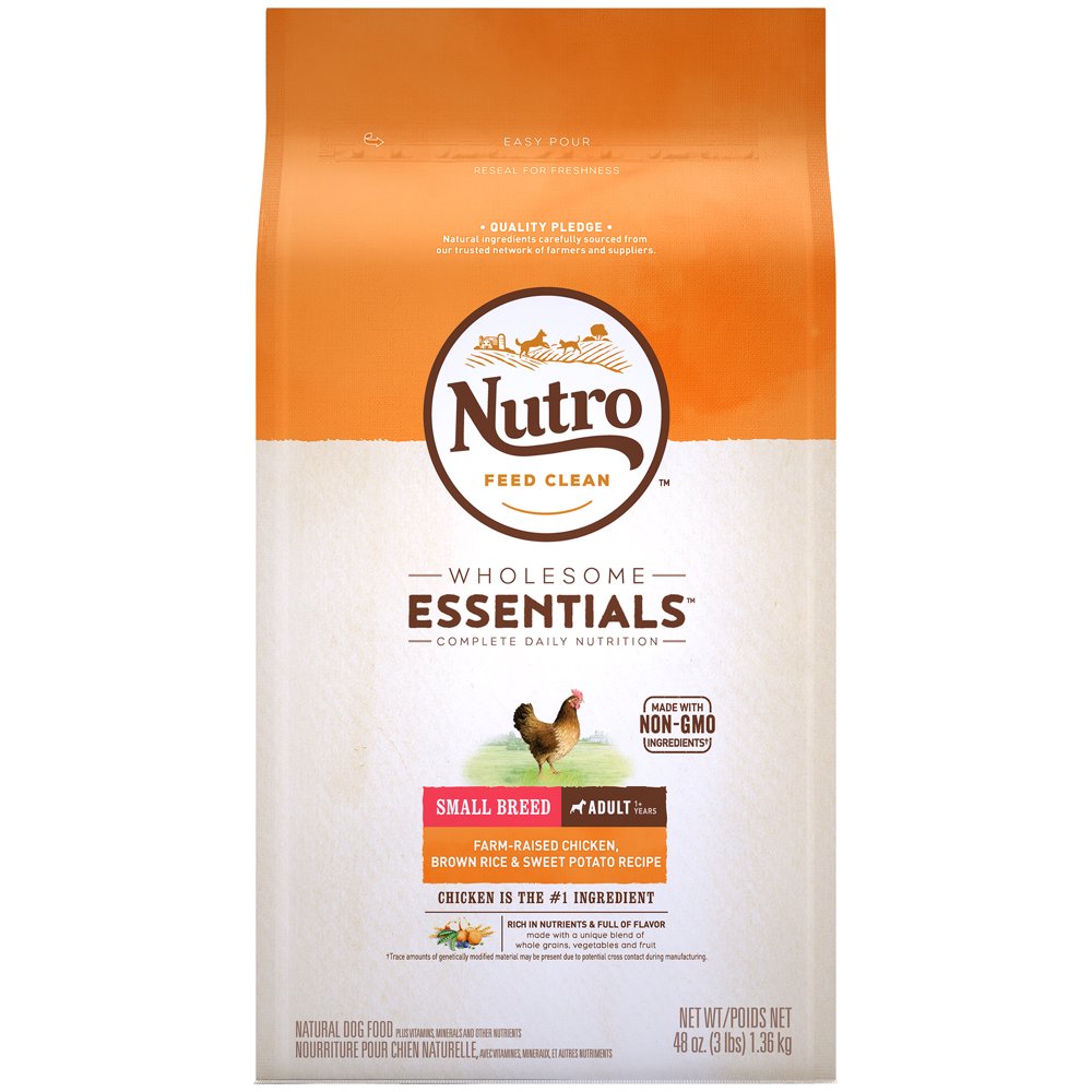 NUTRO WHOLESOME ESSENTIALS Small Breed Adult Dry Dog Food, FarmRaised