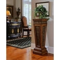 thumbnail image 4 of Pulaski Faux Metal Inlay Accent Pedestal in Nugget Brown Finish, 4 of 7