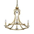 thumbnail image 2 of Peyton 4-Light Raw Brass Chandelier With Crystal Accents, 2 of 3