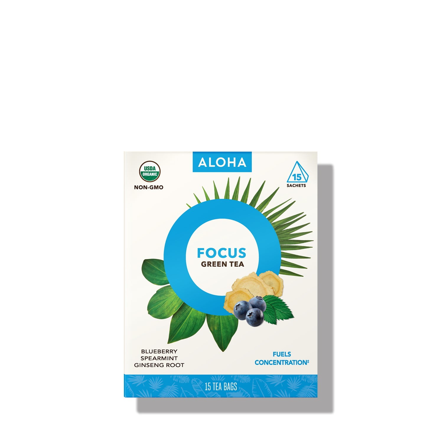 Aloha Tea, Focus Herbal Tea, 15 Ct